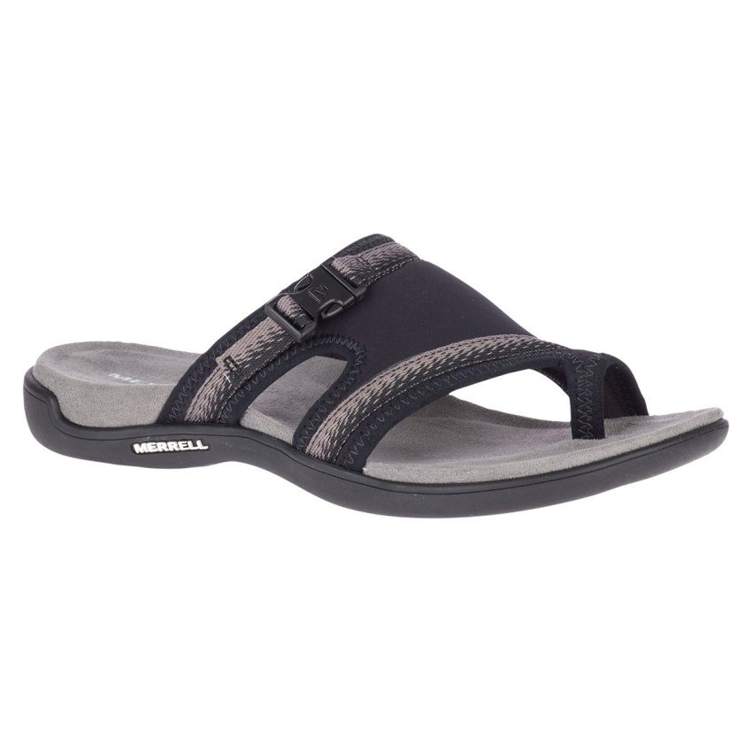 Sandales Merrell District Muri Wrap Noir Femme | Q.X.HGKA